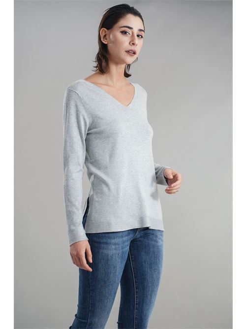 Maglia in viscosa Maida Mila Milano | M1094GRIGIO