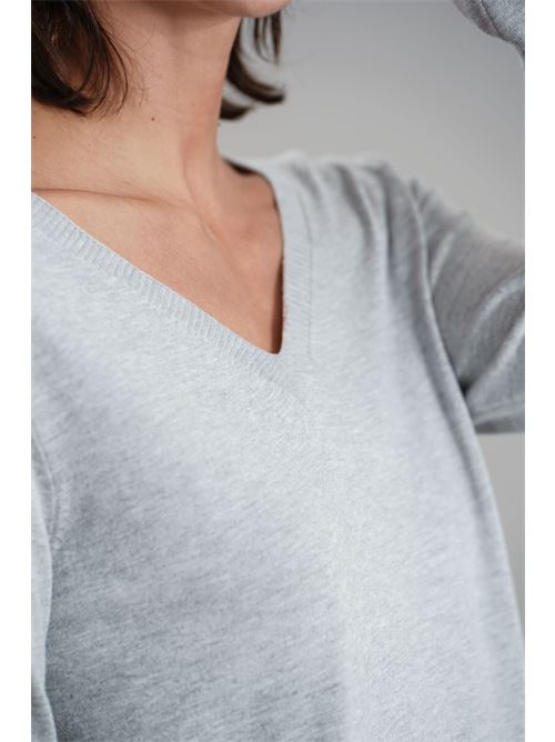 Maglia in viscosa Maida Mila Milano | M1094GRIGIO