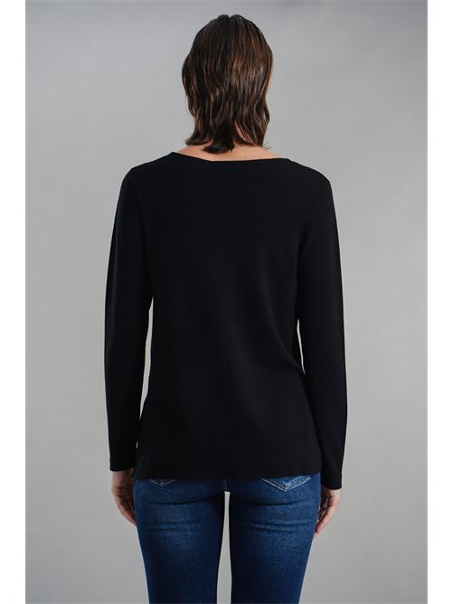 Maglia in viscosa Maida Mila Milano | M1094NERO