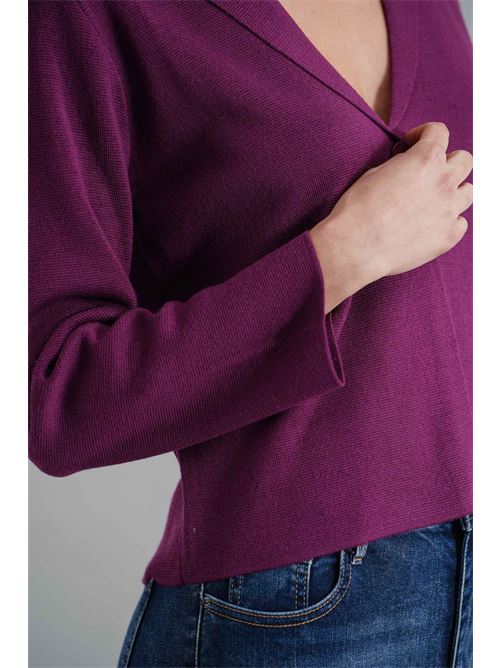 Cardigan misto lana Maida Mila Milano | M6001MELANZANA