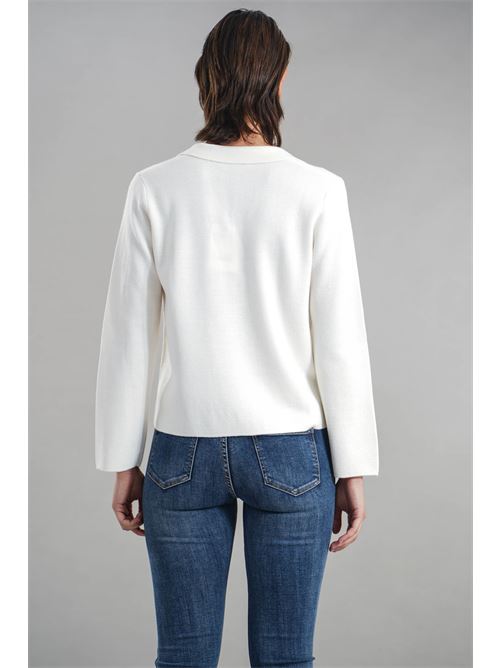 Cardigan in misto lana Maida Mila Milano | M6001PANNA