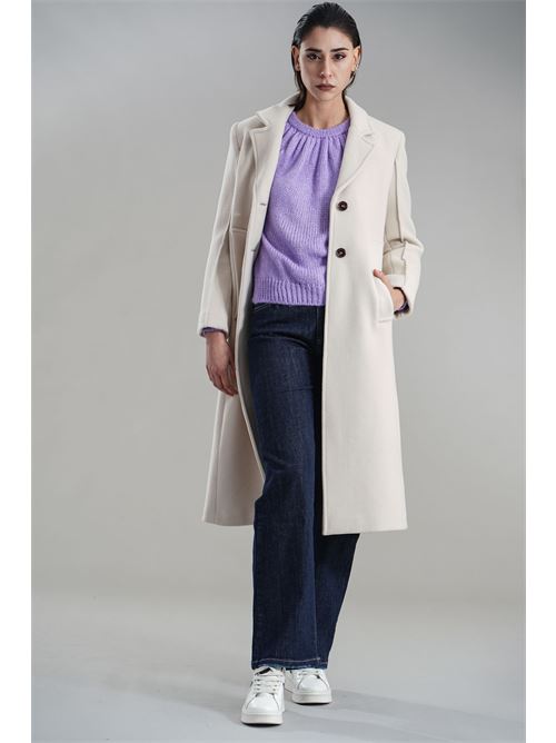 Cappotto in misto lana T_coat | T23VELOURGESSO