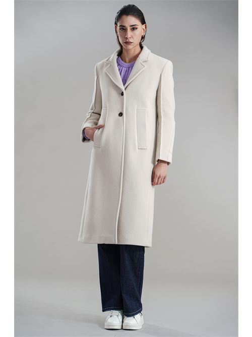 Cappotto in misto lana T_coat | T23VELOURGESSO