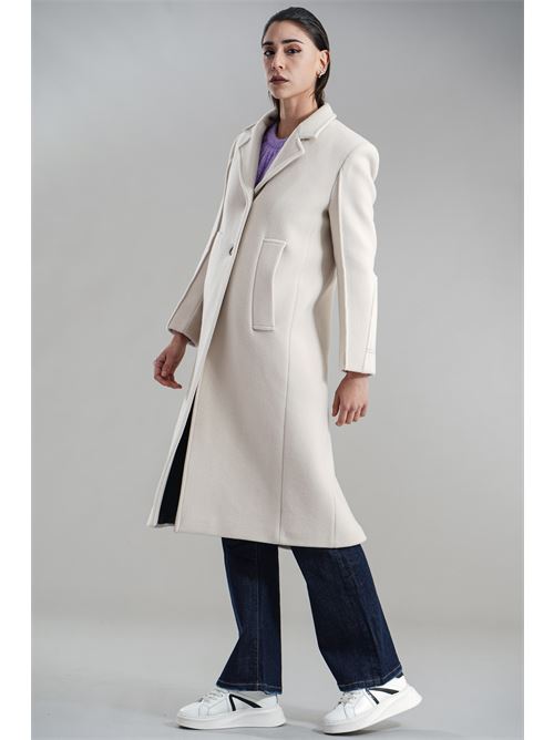 Cappotto in misto lana T_coat | T23VELOURGESSO