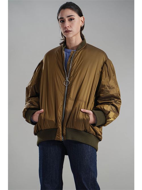 Bomber con zip T_coat | T92SHINYMUSCIO