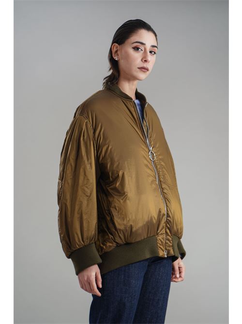 Bomber con zip T_coat | T92SHINYMUSCIO