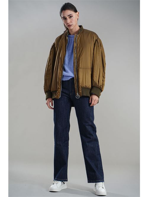 Bomber con zip T_coat | T92SHINYMUSCIO