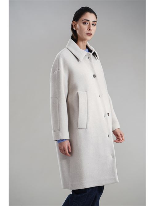 Cappotto in misto lana T_coat | T96VELOURGHIACCIO