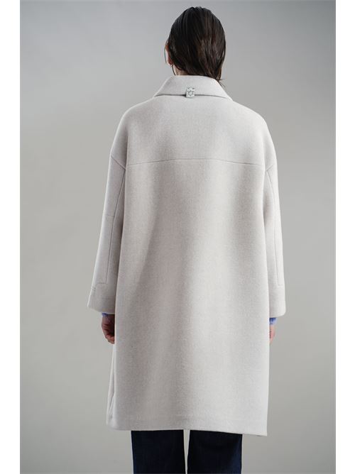 Cappotto in misto lana T_coat | T96VELOURGHIACCIO