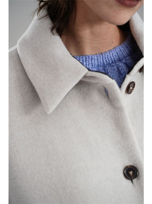 Cappotto in misto lana T_coat | T96VELOURGHIACCIO