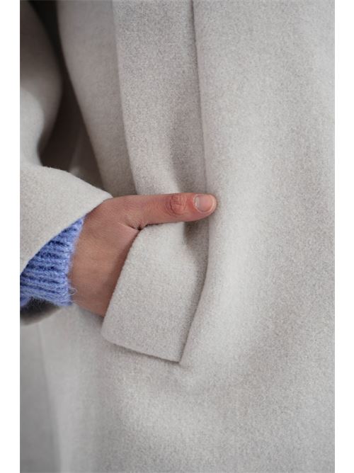 Cappotto in misto lana T_coat | T96VELOURGHIACCIO