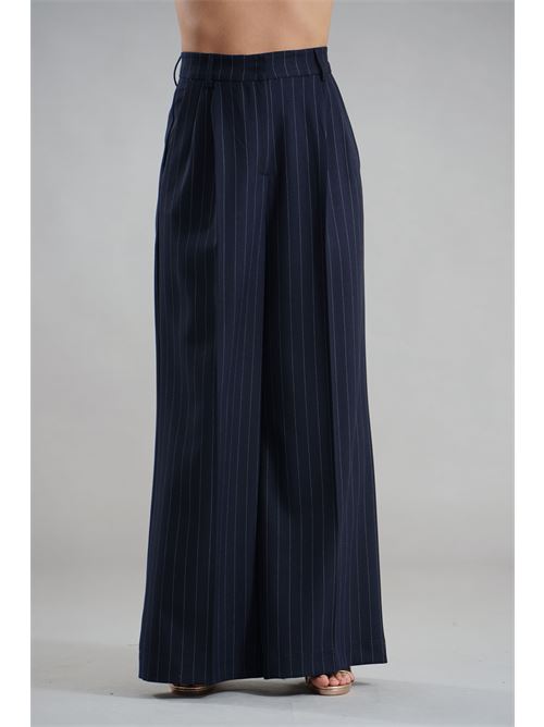 Pantalone gessato another label | MONIQUE 62GESSATO NOTTE