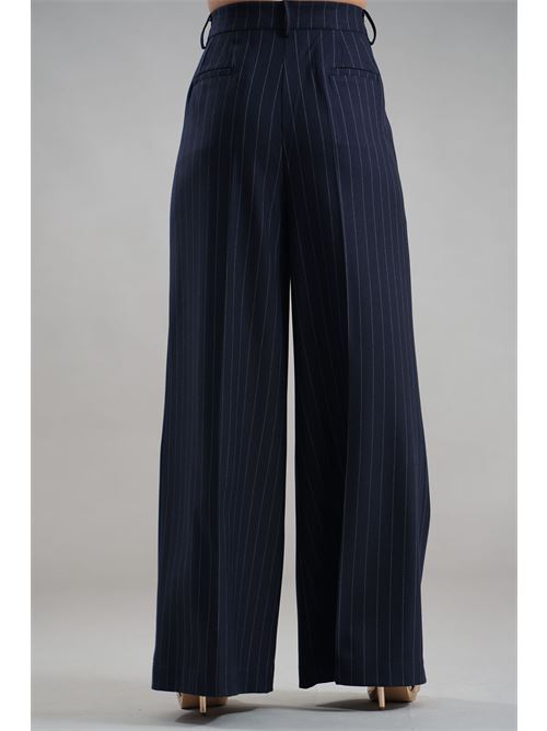 Pantalone gessato another label | MONIQUE 62GESSATO NOTTE