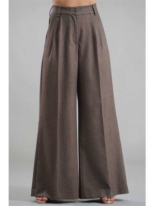 Pantalone palazzo another label | MONIQUE 62PIED DE POULE
