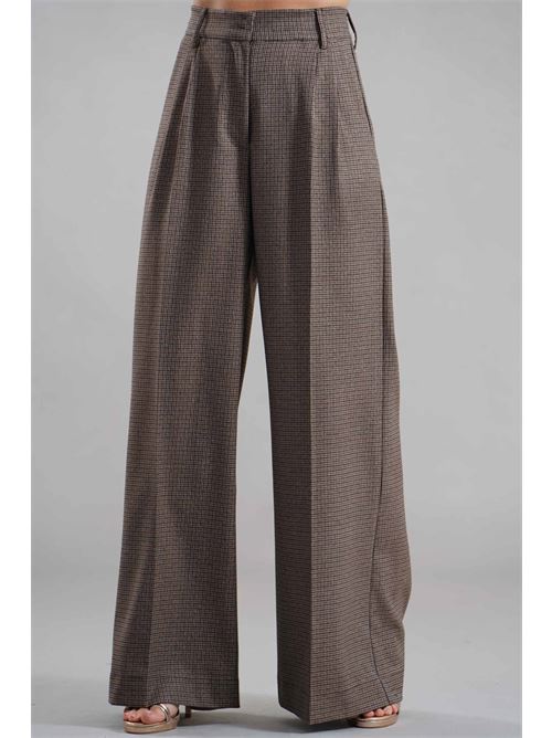 Pantalone palazzo another label | MONIQUE 62PIED DE POULE