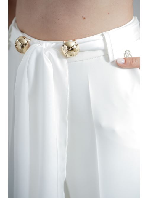 Tailleurin con fusciacca Babylon | S00751BIANCO