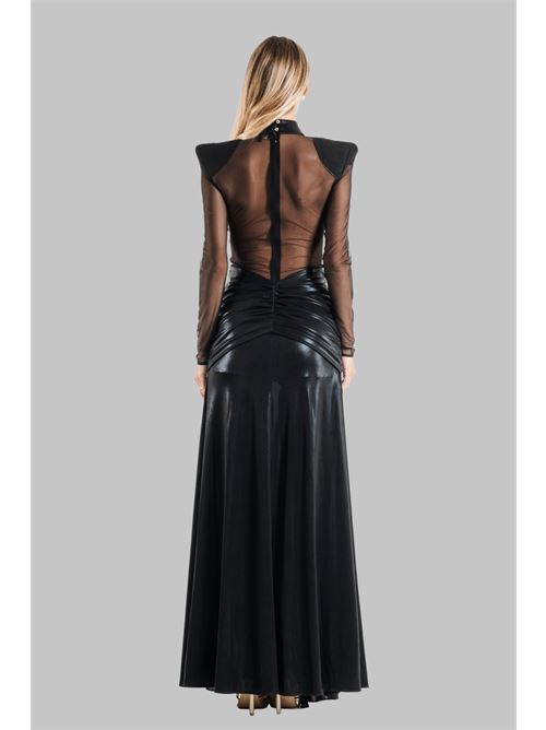 Abito drappeggiato Babylon | S00822NERO