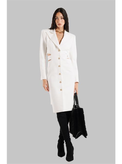 Abito con scollatura posteriore Babylon | S00826BIANCO