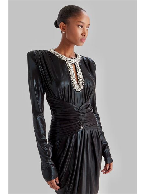 Abito drappeggiato Babylon | S00835NERO