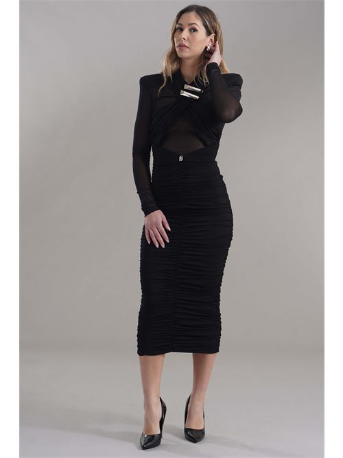 Abito in viscosa elastica Babylon | S00856NERO