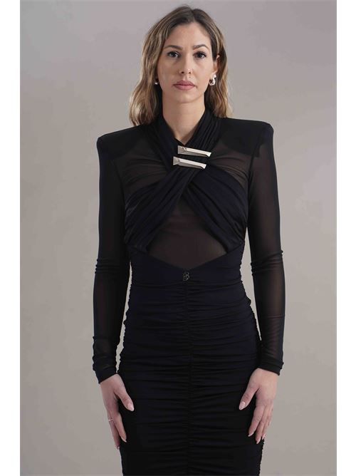 Abito in viscosa elastica Babylon | S00856NERO