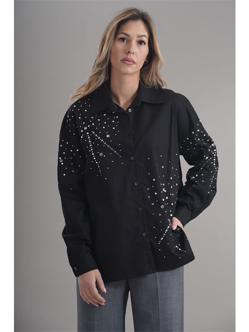 Camicia in cotone brand unique | BUW24506BLACK