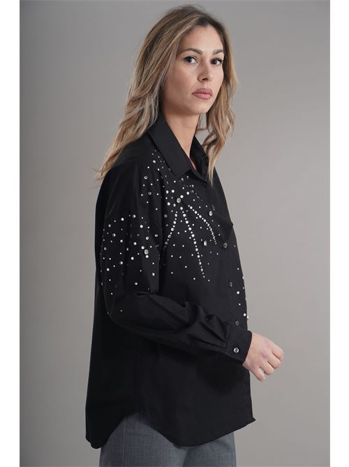 Camicia in cotone brand unique | BUW24506BLACK