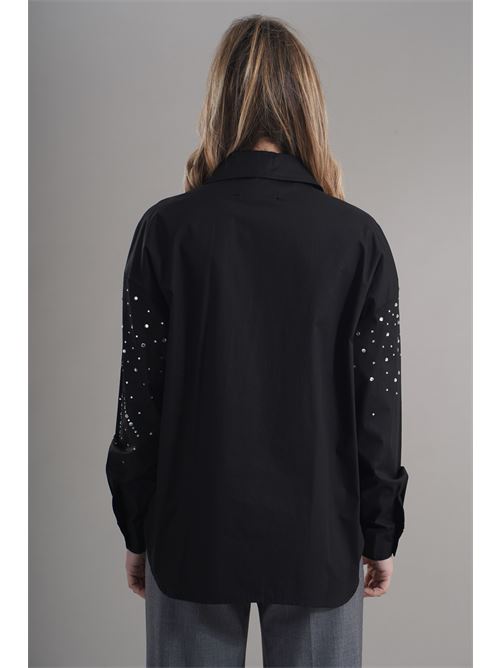 Camicia in cotone brand unique | BUW24506BLACK