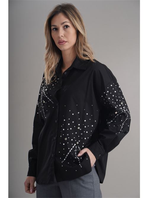 Camicia in cotone brand unique | BUW24506BLACK