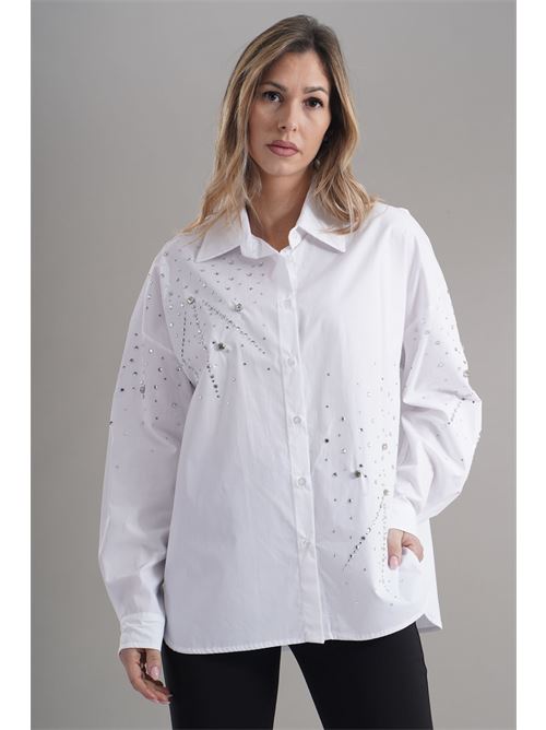 Camicia in cotone brand unique | BUW24506WHITE
