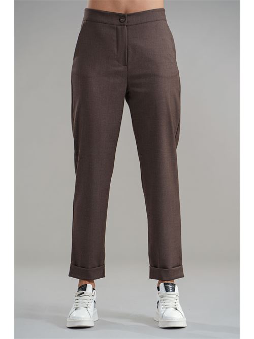 Pantalone in viscosa CELYE | C0645NOCCIOLA