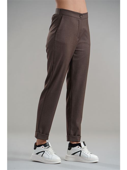 Pantalone in viscosa CELYE | C0645NOCCIOLA