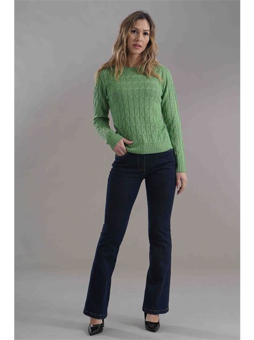 Maglia in lana merino's Gotha | F49VERDE