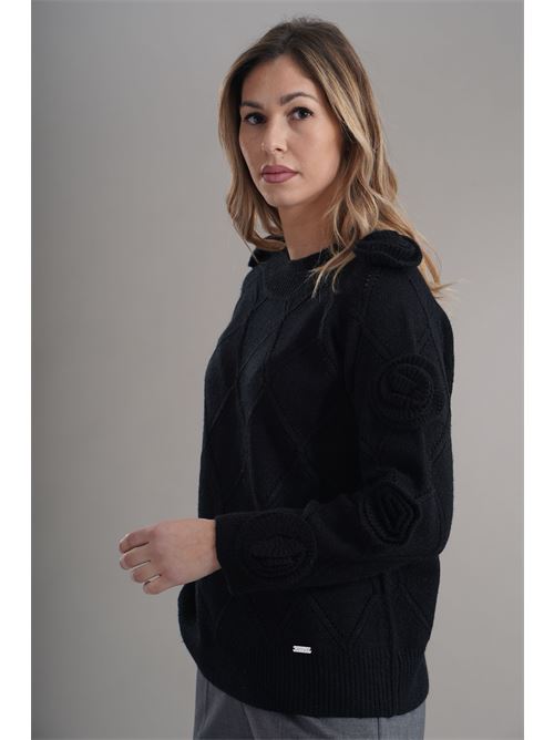 Maglia con applicazioni LAFTY.LIE | 29V161NERO