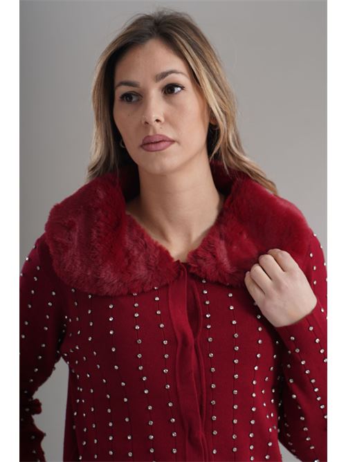 Cardigan in viscosa LAFTY.LIE | 31V137BORDEAUX