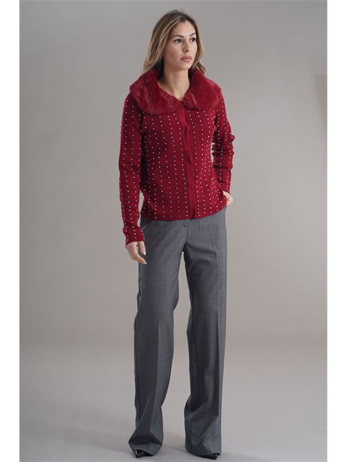 Cardigan in viscosa LAFTY.LIE | 31V137BORDEAUX