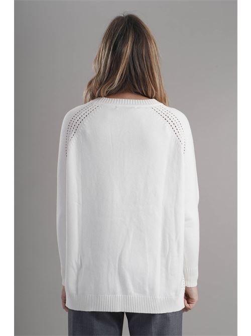 Maglia in viscosa LANACAPRINA | LC4041LATTE