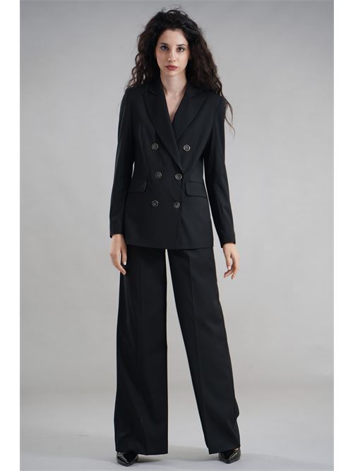 Giacca gessata LANACAPRINA | LC4241NERO/GRIGIO