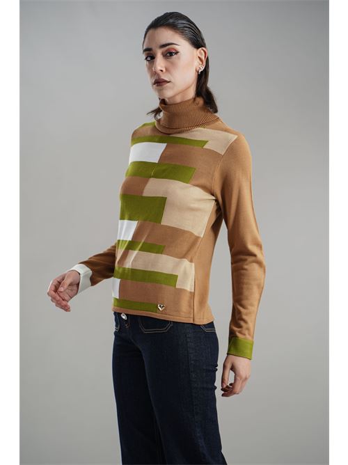 Maglia in misto lana Love To Love by Gai Mattiolo | LV1991CAMMELLO