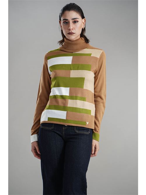 Maglia in misto lana Love To Love by Gai Mattiolo | LV1991CAMMELLO