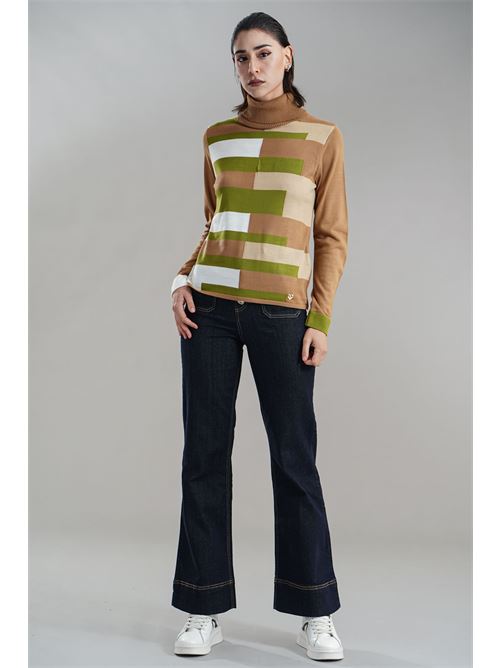 Maglia in misto lana Love To Love by Gai Mattiolo | LV1991CAMMELLO