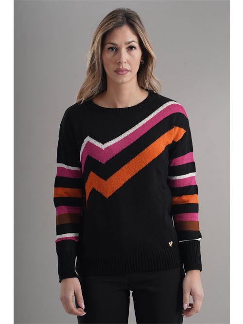 Maglia in misto lana Love To Love by Gai Mattiolo | LV2002NERO