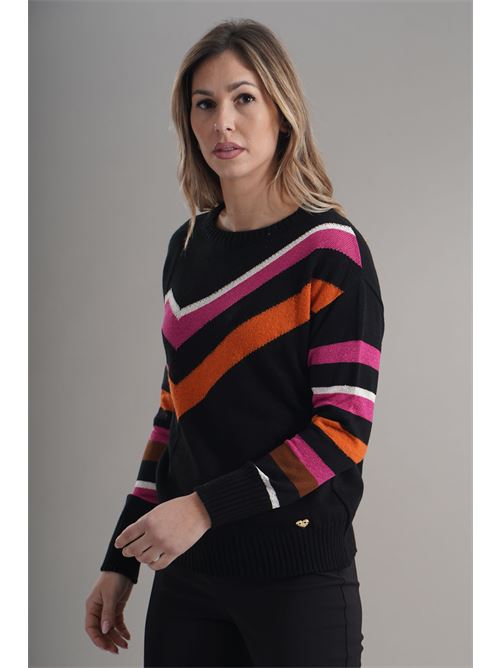 Maglia in misto lana Love To Love by Gai Mattiolo | LV2002NERO