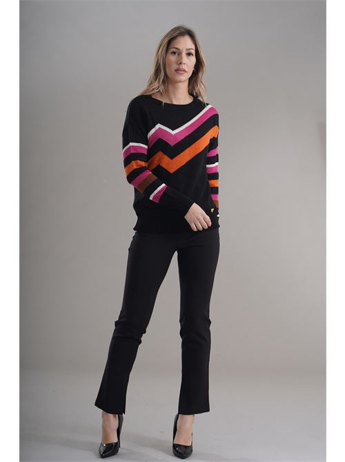 Maglia in misto lana Love To Love by Gai Mattiolo | LV2002NERO