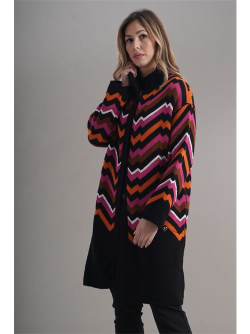 Cardigan in misto lana Love To Love by Gai Mattiolo | LV2003NERO