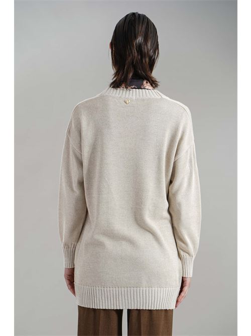 Cardigan in misto lana Love To Love by Gai Mattiolo | LV2006BEIGE