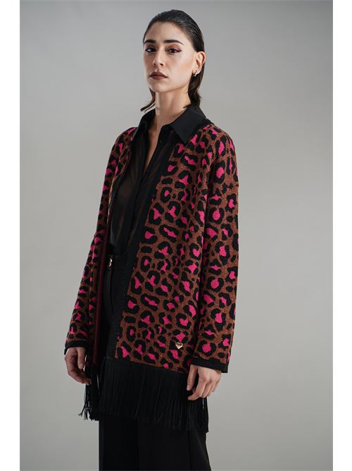 Cardigan con frange Love To Love by Gai Mattiolo | LV2018FANTASIA