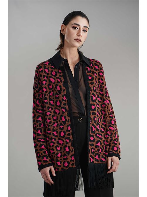 Cardigan con frange Love To Love by Gai Mattiolo | LV2018FANTASIA