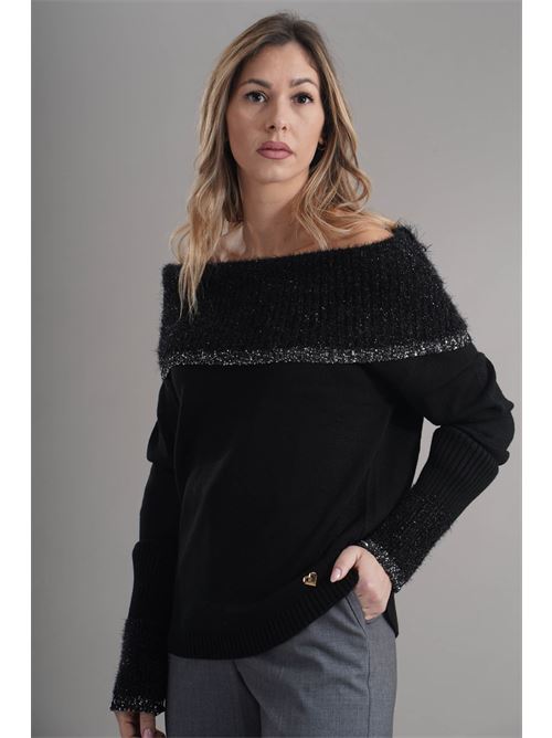 Maglia in misto lana Love To Love by Gai Mattiolo | LV2024NERO