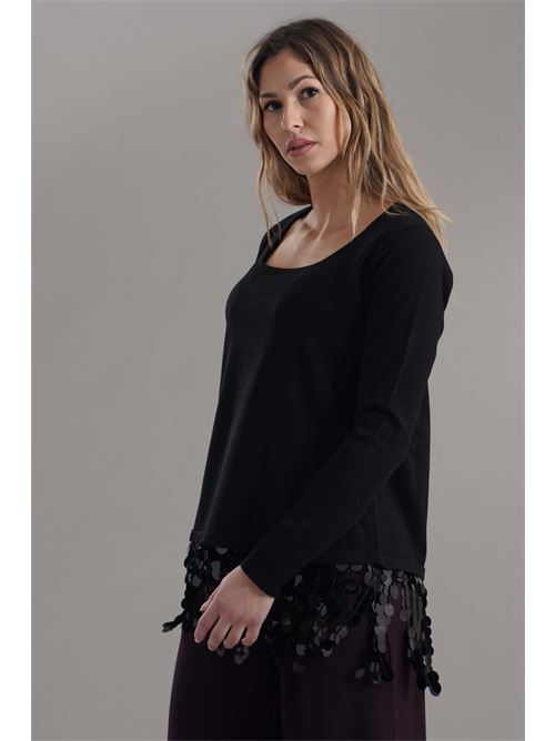 Maglia in misto lana Love To Love by Gai Mattiolo | LV2026NERO